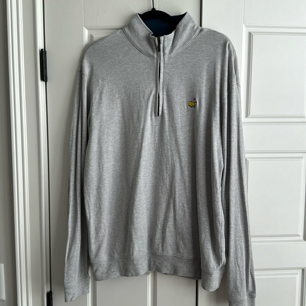Authentic Masters Golf Tournament Men’s Quarter Zip Pima Cotton Pullover